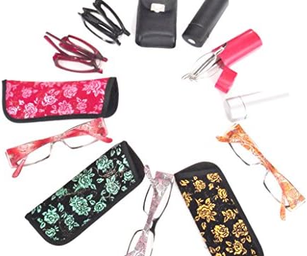 SET Reading Glasses CLEARANCE Lot 2 Pack Fashionable EYEGLASSES + Folding Reading Glasses w Case +2.50