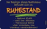 Fr�hst�cksbrettchen Ruhestand