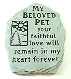 Garden Stone Stepping Stone Pet Memorial Stone BELOVED PET Outdoor decor