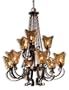 Uttermost 21005 Vetraio 9-Light Chandelier, Oil Rubbed Bronze Finish