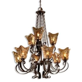 Uttermost 21005 Vetraio 9-Light Chandelier, Oil Rubbed Bronze Finish by Uttermost