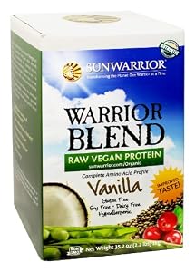 Sunwarrior Warrior Blend Protein, Vanilla 2.2 lbs