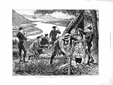 1872 Englishmen Colorado America Fishing River Country