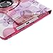 iPad mini Case - Nozza iPad mini 3 / iPad mini 2 / iPad mini Case, 360 Degree Rotating Multi-Angle Stand Smart Cover with Auto Wake/Sleep Feature Flower Pink