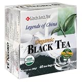 Uncle Lee's Tea Organic Black Tea, 40-Count Boxes (Pack of 6)
