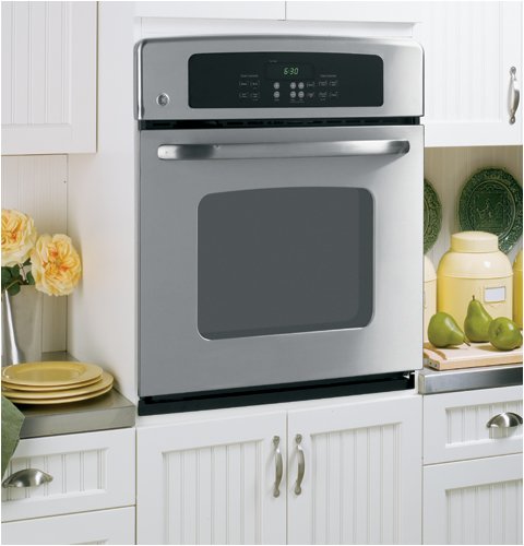 JKP30SMSS 27 Single Electric Wall Oven with Dual Element Bake Electronic Oven Controls