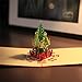 Ciamlir 3D Laser Cut Pop-up Greeting Card Christmas Tree