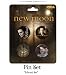 The Twilight Saga: New Moon Merchandise - 4 Piece Button Set (Edward) (Size: 1" each)