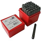 BENCH WIZARD Number & Capital Letter Punch Set 36 Pc (6mm 1/4"): TZ01-09098