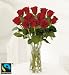 Fairtrade Dozen Red Rose Bouquet