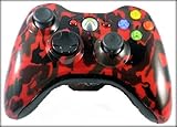 Red Tiger Camouflage Xbox 360 5 Mode Rapid Fire with Jitter Mode Adjustable Modded Wireless Controll