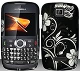 White Flowers Hard Snap On Case Cover Faceplate Protector for Motorola Theo ....
