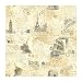 York Wallcoverings Europa II Photo Collage Prepasted Wallpaper, Pinkish Beige/Grey/Black