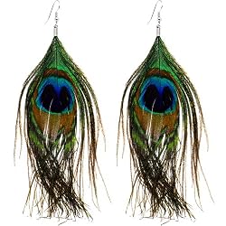 Peacock Times Feather Earrings