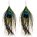 Peacock Times Feather Earrings