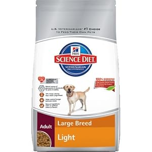 Hill's Science Diet Adult Light Large Breed Dry Dog Food Bag, 33-Pound Hill's Science Diet Adult Light Large Breed Dry Dog Food Bag, 33-Pound