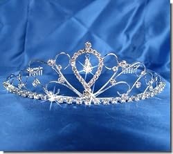 Bridal Wedding Tiara Crown With Center Drop 40596