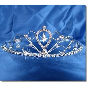 Bridal Wedding Tiara Crown With Center Drop 40596 Bridal Wedding Tiara Crown With Center Drop 40596