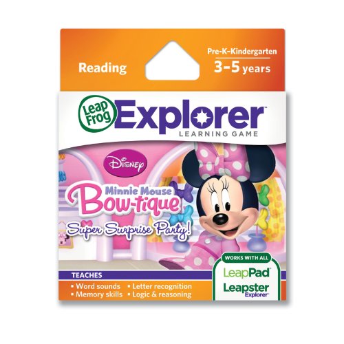 LeapFrog Explorer Learning Game: Disney Minnie's Bow-tique Super Surprise Party LeapFrog Explorer Learning Game: Disney Minnie's Bow-tique Super Surprise Party