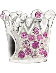 Authentic Chamilia Charm "Crystal Crown - Pink" 2083-0396