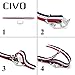 CIVO Watch Bands Premium Ballistic Nylon Watch Strap Stainless Steel Buckle (Navy/Khaki, 20mm)