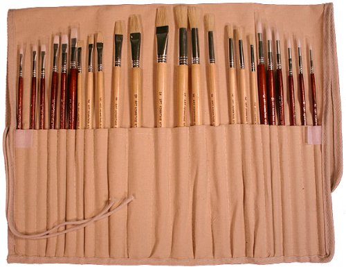 Art Advantage Oil andAcrylic Brush Set, 24-Piece