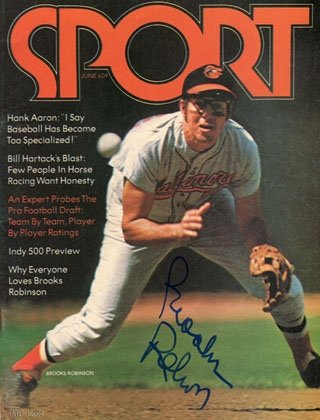 Brooks Robinson Autographed/Hand Signed Sport Magazine