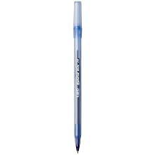 BIC Round Stic Ball Pen, Medium Point , 1.0 mm, Blue, 12 Pens (GSM11-Blu)