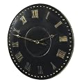Round Clock - Black/ Gold (30" dia.)