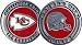 NFL Kansas City Chiefs Challenge Coin Poker Card Cover