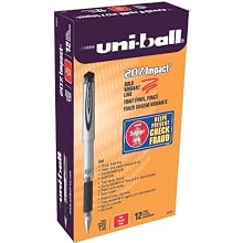 Uni-Ball Gel Impact Pen Open Stock, Red
