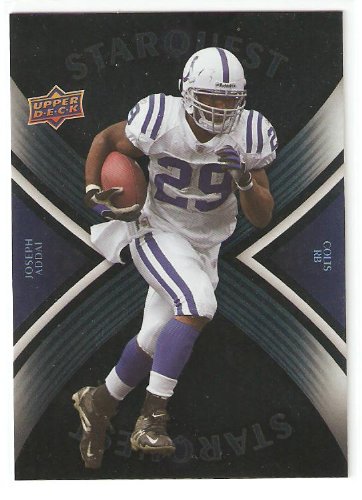 2008 Upper Deck Star Quest Rainbow Blue SQ17 Joseph Addai - Indianapolis Colts (Football Cards)