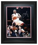 Dwyane Wade Autographed Miami Heat (White Jersey) Deluxe Framed 16x20 Photo