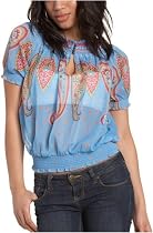 Rampage Juniors' Off The Shoulder Peasant Top