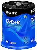 Sony DVD+R Recordable Storage Spindle (4.7GB) 100 Disc