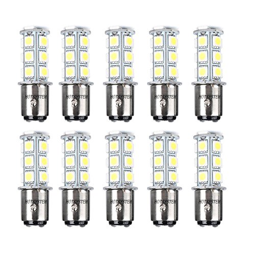 Hotsystem 1157 18 led smd bulbs for rv white 10-pack
