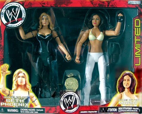 Childrens Toyshop  Toys : WWE DIVAS EXCLUSIVE THE GLAMAZON BETH PHOENIX & MARIA