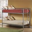 Hillsdale Universal Youth Twin over Twin Metal Bunk Bed in Silver Finish from Hillsdale