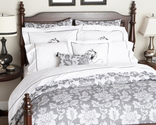 Pinzon Birds Egyptian Cotton Jacquard Full Queen Duvet