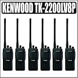 Kenwood Pro Talk TK-2200LV8P VHF 8 Channel 2 Watt 2 Way Radio 6 Pack Outfit - Kenwood ATK2200LV8PK1