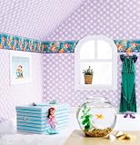 Blue Mountain Wallcoverings DF059152BFP Ariel Prepasted Wall Border