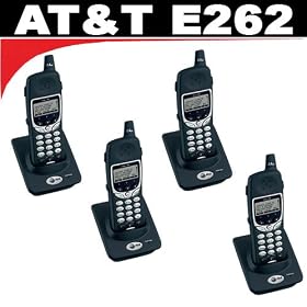 AT&T E262 2.4GHz Two-Line Expansion Handset (4 Pack) Compatible with AT&T E2662, E2562 and... by AT&T