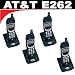 AT&T E262 2.4GHz Two-Line Expansion Handset (4 Pack) Compatible with AT&T E2662, E2562 and Other Similar Models
