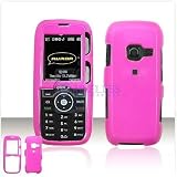 Solid Hot Pink Case Cover for Brand LG LX260 LX-260 Rumor Protective Cell Phone Hard SNAP-ON