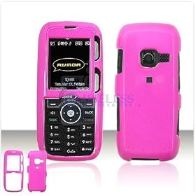Solid Hot Pink Case Cover for Brand LG LX260 LX-260 Rumor Protective Cell Phone Hard SNAP-ON
