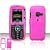 Solid Hot Pink Case Cover for Brand LG LX260 LX-260 Rumor Protective Cell Phone Hard SNAP-ON