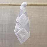 Barefoot Dreams Patchwork Plush & Satin Mini Blankie - All Colors BFD_023 Color: Blue
