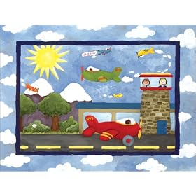 Art 4 Kids "Ready For Take Off" Mounted Art Print, 24"x18"
