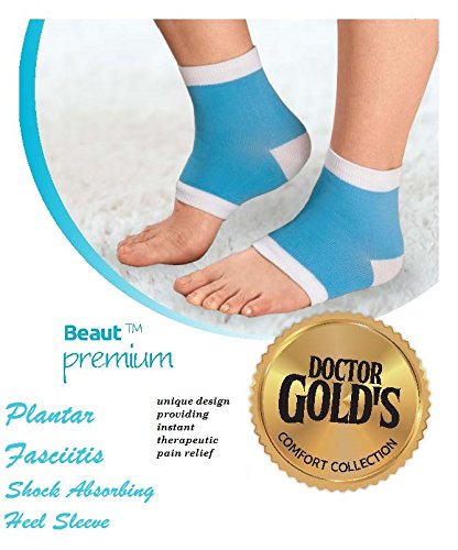 Plantar Fasciitis Shock Absorbing Heel Sleeve - Protective Moisturizing Gel Heel Cushion to Relieve Plantar Fasciitis, Heel Pain - Plantar Fasciitis Sock