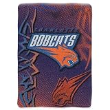 Charlotte Bobcats NBA Royal Plush Raschel Blanket (Fierce Series) (60x80")"